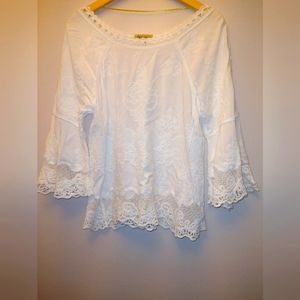 Democracy white top xs